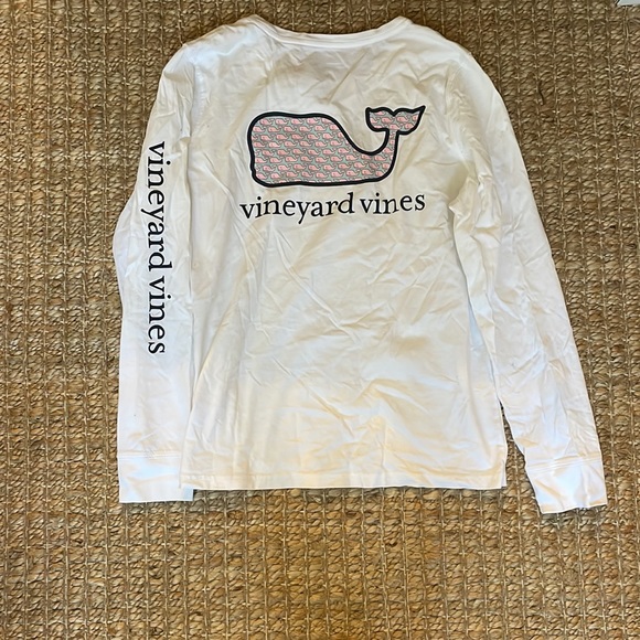 Vineyard Vines Whale Fill Blue and Pink long sleeve shirt medium - Picture 5 of 5